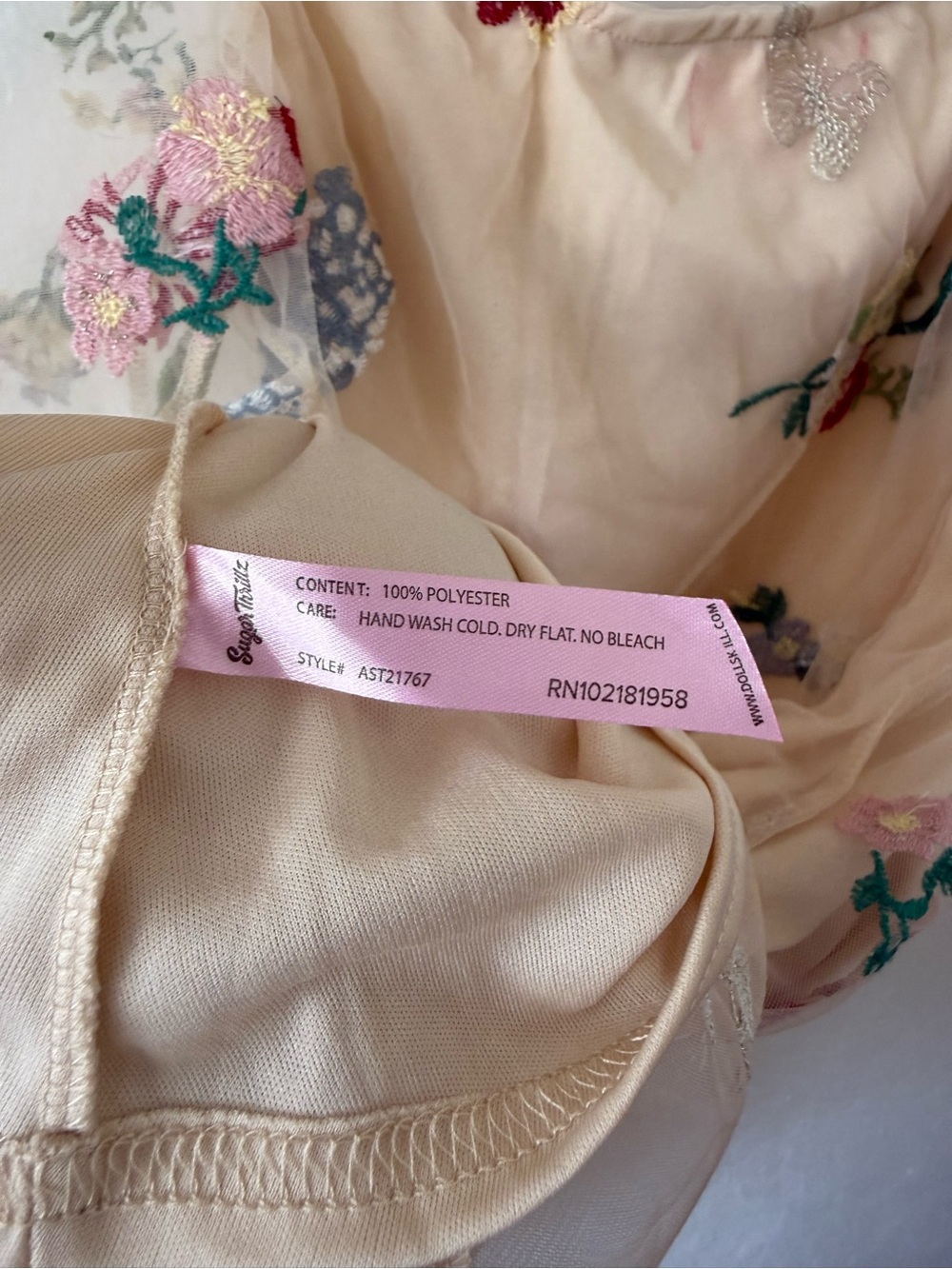Dolls Kill Sugar Thrillz Feels Like Paradise Floral Mini Dress Size Medium - Picture 16 of 16